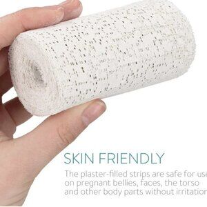 4X Navaris Plaster of Paris Cloth Rolls Gauze Bandages Body Casts 10x300 cm 4 Pa